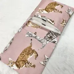 サニタリーケース 猫 サバトラ ベンガル ピンク S8769