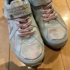 スーパースター ラメ付きスニーカー 22.0cm