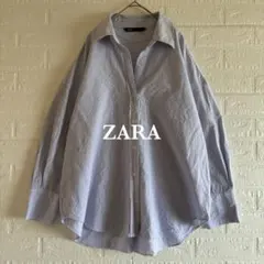 ZARA｜ザラ｜ストライプ スキッパー 長袖シャツ ゆったり