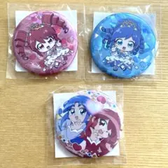 ふしぎ星の☆ふたご姫 楽天コレクション　缶バッジ　4点セット ふしぎ星の☆ふたご姫Gyu! 楽天コレクション 缶バッジ 4点セット