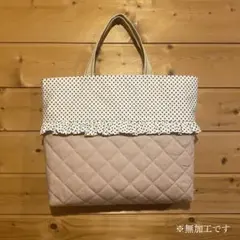 ★マチと裏地付★入園入学 レッスンバッグ　ハンドメイド