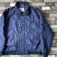 00s OLD Y2K 中綿 ボンバージャケット work Jacket ブルーのサムネイル