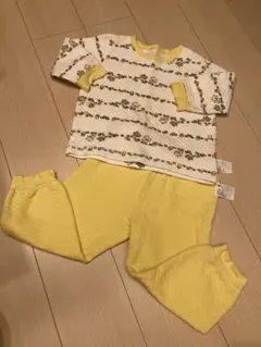 パジャマ　キルト　こぐまちゃんしろくまちゃん　絵本　ユニクロ　100