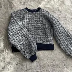 KOBE LETTUCE ギンガムチェック柄ニットトップス