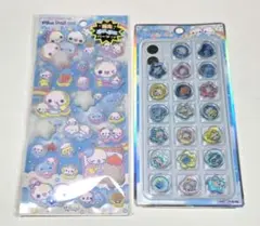 ぷくぷくあわわちゃん ピカプニシール キラコロシール 2枚セット