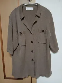 TODAYFUL オーバー シャツ ニット カーディガン リネン綿　トゥデイフル