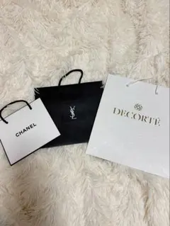 DECORTE YSL CHANEL ショップ袋 3点セット