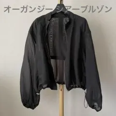 極美品 Ray BEAMS オーガンジー シアーブルゾン 黒 ブラック ビームス