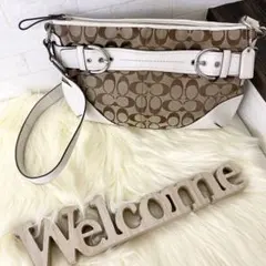 【COACH】コーチ　シグネチャー2wayショルダーバッグ