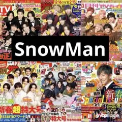 TVガイド ザテレビジョン TVfan TVnavi SnowMan 切り抜き