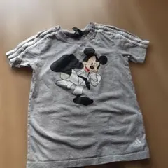 adidas ミッキーマウス Tシャツ 120/130 グレー