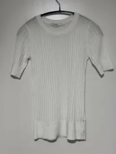 UN3D. シースルーリブニットTシャツのサムネイル