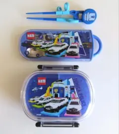 トミカポリス お弁当箱 トリオセット ＆ プラレール トレーニング箸 3点セットのサムネイル