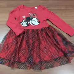 H&M ディズニー ミニーマウス ワンピース (赤)