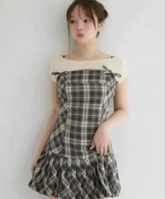 ANDMARY Karen check mini dress - メルカリ