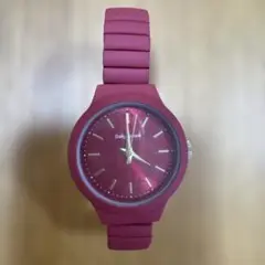 Daily russet レッド腕時計