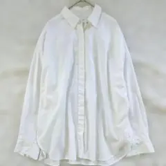 eunoia ユノイア mone blouse リネン ギャザーシャツ 白 - メルカリ