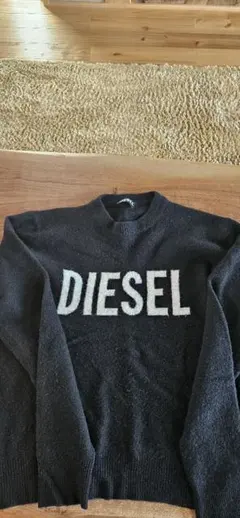 DIESEL ダークグレー クルーネックセーター