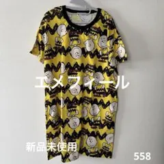新品未使用　PEANUTS チャーリーブラウン 総柄 Tシャツのサムネイル