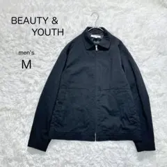 【BEAUTY&YOUTH】ハリントンジャケット 黒【M】ブルゾン アウター