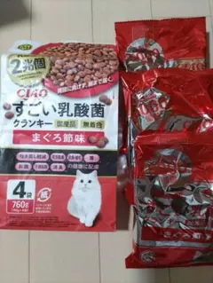 チャオ　すごい乳酸菌　クランキー　まぐろ節味　190ｇ✕3袋
