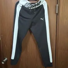 PUMA トラックパンツ ブラック/ホワイト US S