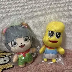 ぽんぽこ ピーナッツくん ぬいぐるみセット 新品】ぽこピー ぬいぐるみ セット ぽんぽこ ピーナッツくん