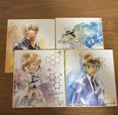 名探偵コナン 色紙 箔押し コナン 灰原哀 怪盗キッド 安室透