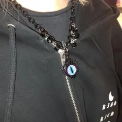 地雷系　y2k ゴシック風目の形ネックレス