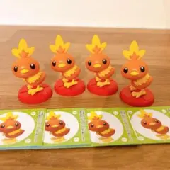 チョコエッグ　ポケモン　アチャモ4匹セット