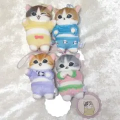 モフサンド　パジャマにゃんマスコット② 全4種セット