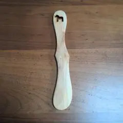【新品未使用】木製　バターナイフ ダーナラホースのサムネイル