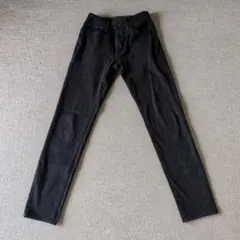 【匿名配送】ユニクロ　EZYジーンズ　メンズ　XS　黒