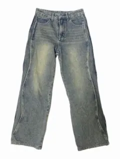 ライトブルー ストレートデニム