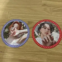 TWICE サナ・チェヨン MORE＆MORE 公式コースター2枚