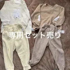ユニクロ　ミッフィー　フリースパジャマ　2点セット