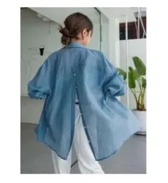 Dazy 長袖ボタンシャツ XL ライトブルー