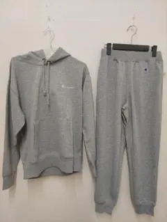 チャンピオン スウェット上下 グレー Lサイズ C3YS151-C3YS250