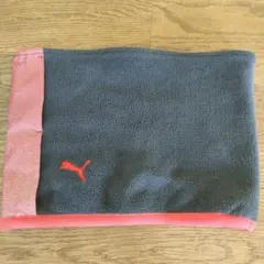 PUMA ネックウォーマー グレー/ピンク