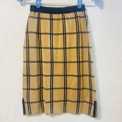 オットーコレクション チェックスカート M 膝丈 フレア きれいめ