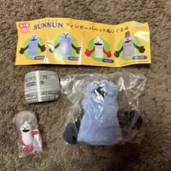 パペットスンスン　フィンガーパペットぬいぐるみ　めじるしアクセサリー　ノンノン