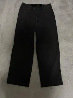 GU ワンタックワイドパンツ　グレー