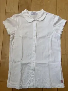 MIKI HOUSE 襟付きホワイトシャツ 130 スクール