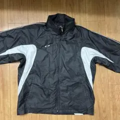 スポーツジャケット 黒/白　上下　ウィンドブレーカー