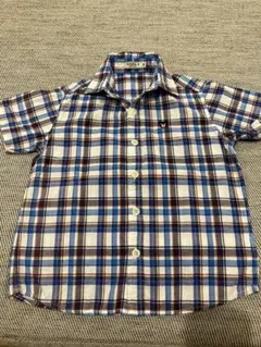 ミキハウス ダブルB ★半袖チェックシャツ★120サイズ