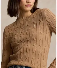 【米国製】ラルフローレン　コットンクルーネックセーター　正規品