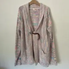TITICACA カーディガン ミックスニット　 Fサイズ　チチカカ　コンチョ