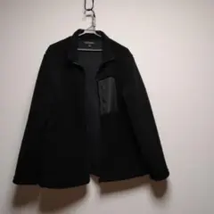 バナナリパブリック　ボアジャケット　黒