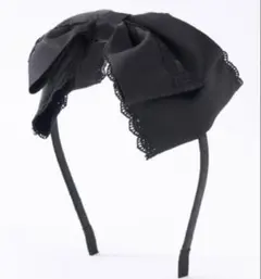 完売品 しまみさ リボンカチューシャ 黒のサムネイル