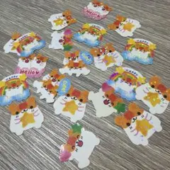 ★平成レトロ　フレークシール　ハムスター　うさぎ　希少　当時品